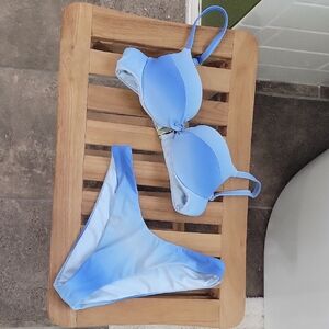 Elegant Sky Blue Victoria Secret Bikini Set